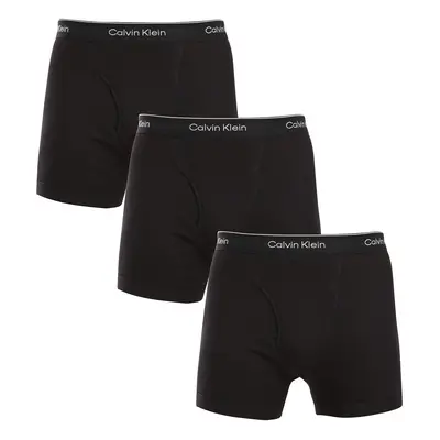 3PACK fekete Calvin Klein férfi boxeralsó (NB4003A-001)