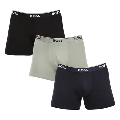 3PACK többszínű BOSS férfi boxeralsó (50517828 970)