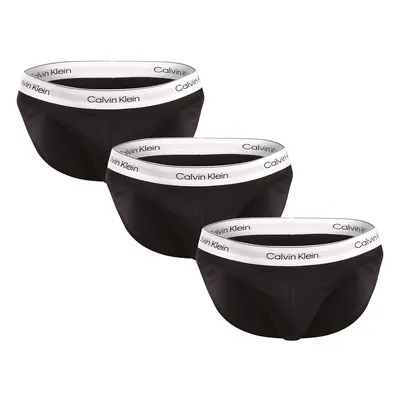 3PACK Fekete Calvin Klein férfi slip alsónadrág (NB3961A-UB1)