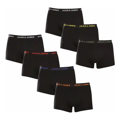 7PACK fekete Jack and Jones férfi boxeralsó (12165587)