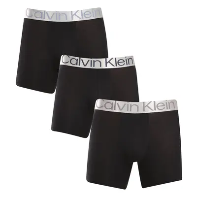 3PACK fekete Calvin Klein férfi boxeralsó (NB3131A-PZE)