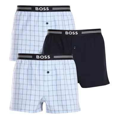 3PACK tarka BOSS férfi klasszikus boxeralsó (50480034 465)