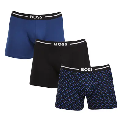 3PACK többszínű BOSS férfi boxeralsó (50517840 982)