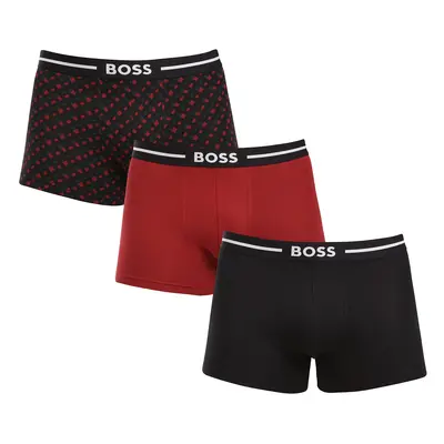 3PACK többszínű BOSS férfi boxeralsó (50517836 977)