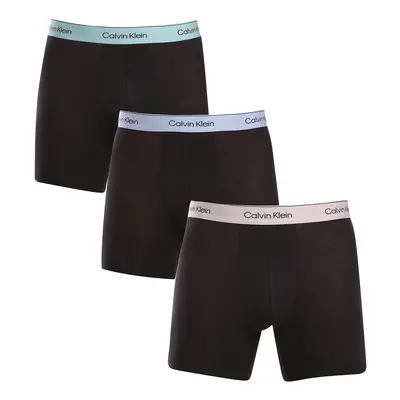 3PACK fekete Calvin Klein férfi boxeralsó (NB3964A-U2Y)