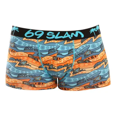 69SLAM Hip bamboo ocean lines férfi boxeralsó (MHBLIN-BB)