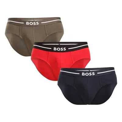 3PACK Férfi slip alsónadrág BOSS tarka (50517808 976)