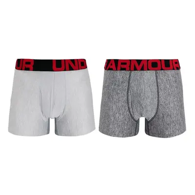 2PACK Nagyméretű szürke Under Armour férfi boxeralsó (1363618 011)