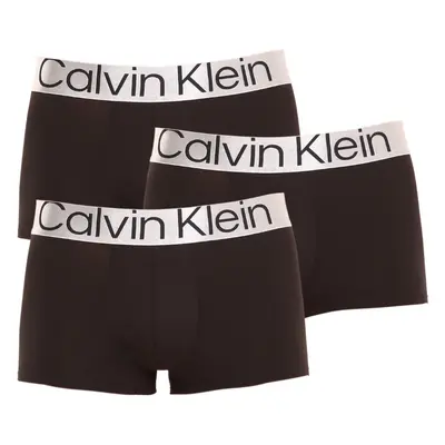 3PACK fekete Calvin Klein férfi boxeralsó (NB3074A-7V1)