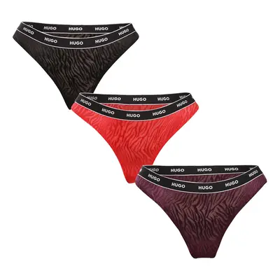 3PACK tarka HUGO női tanga (50523829 961)