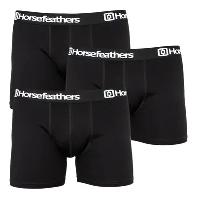 3PACK fekete Horsefeathers férfi boxeralsó (AM067A)