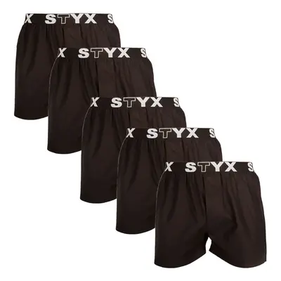 5PACK Férfi klasszikus boxeralsó Styx sport gumi (5B960)