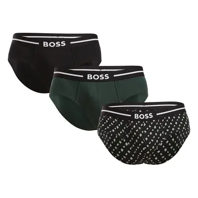 3PACK Férfi slip alsónadrág BOSS tarka (50520164 975)