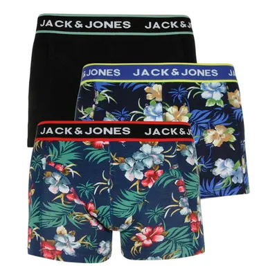 3PACK többszínű Jack and Jones férfi boxeralsó (12171253)