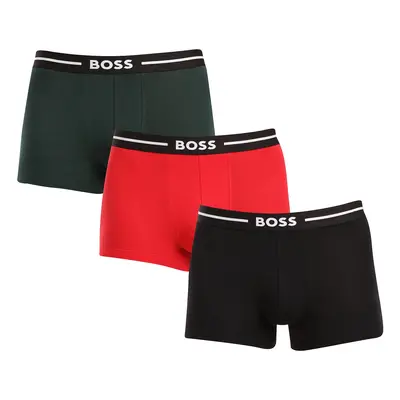 3PACK többszínű BOSS férfi boxeralsó (50517833 980)