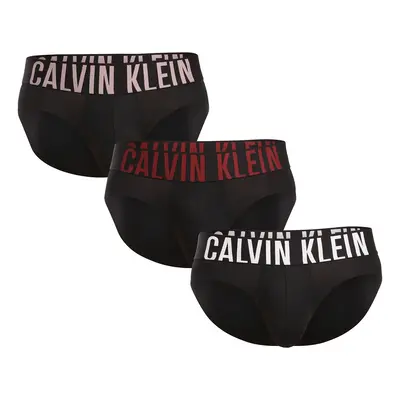 3PACK Fekete Calvin Klein férfi slip alsónadrág (NB3610A-Q1S)