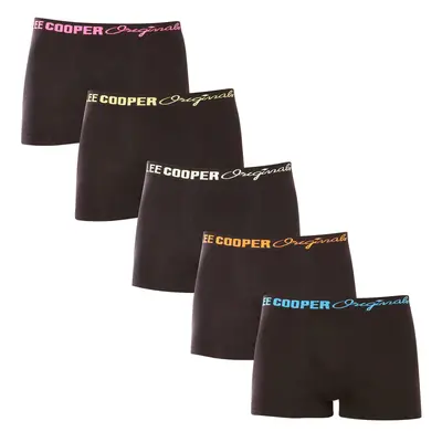 5PACK fekete Lee Cooper férfi boxeralsó (LCU3200774A-1948355)