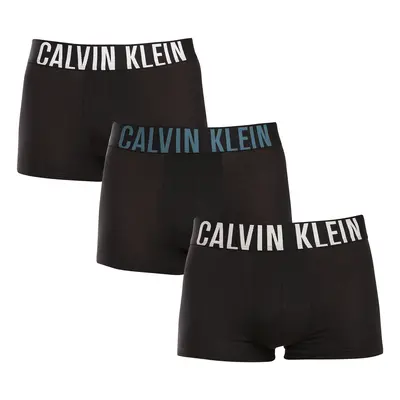 3PACK fekete Calvin Klein férfi boxeralsó (NB3608A-QTJ)