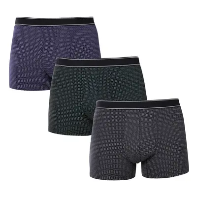 3PACK többszínű Andrie férfi boxeralsó (PS 5790)