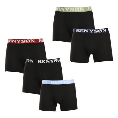 5PACK fekete Benysøn férfi boxeralsó (4003)