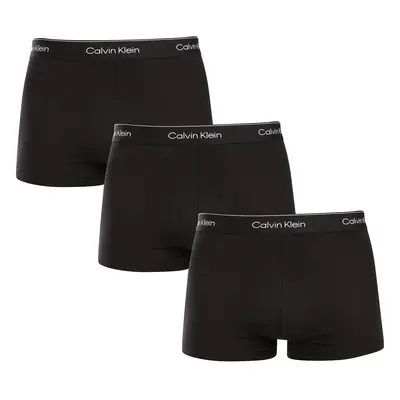 3PACK fekete Calvin Klein férfi boxeralsó (NB3963A-TM6)