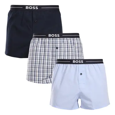 3PACK tarka BOSS férfi klasszikus boxeralsó (50505677 465)