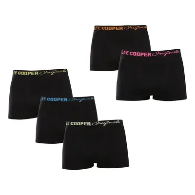 5PACK fekete Lee Cooper férfi boxeralsó (PO41058)