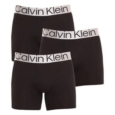 3PACK fekete Calvin Klein férfi boxeralsó (NB3131A-7V1)