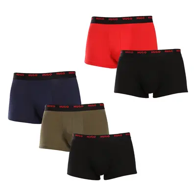 5PACK többszínű HUGO férfi boxeralsó (50479944 967)