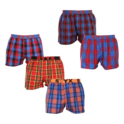 5PACK Többszínű férfi klasszikus boxeralsó Styx sport gumi (5B0951647)