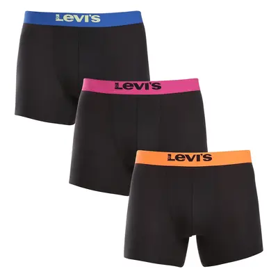 3PACK fekete Levis férfi boxeralsó (701229547 001)