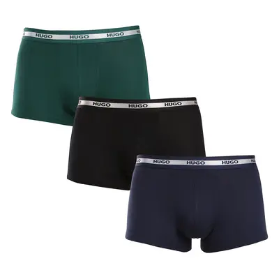 3PACK többszínű HUGO férfi boxeralsó (50517883 961)