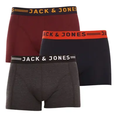 3PACK többszínű Jack and Jones férfi boxeralsó (12113943)