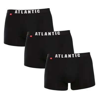 3PACK fekete Atlantic férfi boxeralsó (3MH-011black)