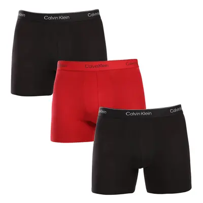 3PACK többszínű Calvin Klein férfi boxeralsó (NB4077A-QVV)