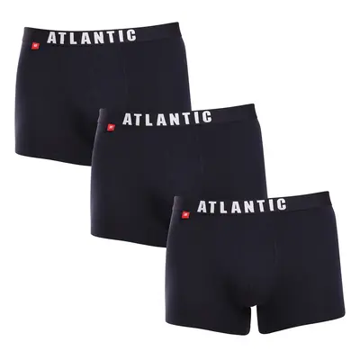 3PACK sötétkék Atlantic férfi boxeralsó (3MH-011blue)