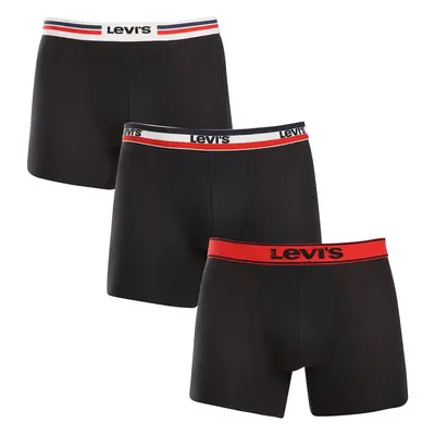 3PACK fekete Levis férfi boxeralsó (701229549 001)