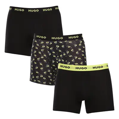 3PACK többszínű HUGO férfi boxeralsó (50517887 983)