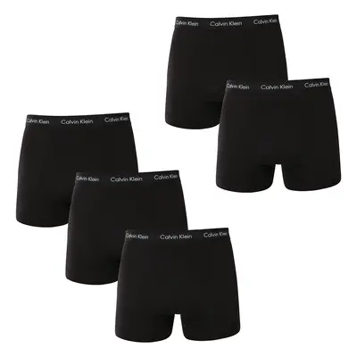 5PACK fekete Calvin Klein férfi boxeralsó (NB2877A-XWB)