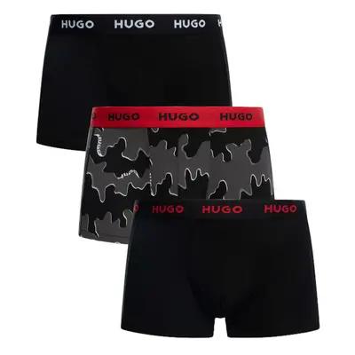 3PACK többszínű HUGO férfi boxeralsó (50532550 962)