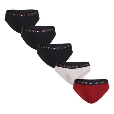 5PACK Férfi slip alsónadrág Tommy Hilfiger tarka (UM0UM03037 0WJ)