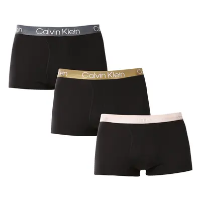 3PACK fekete Calvin Klein férfi boxeralsó (NB2970A-Q14)