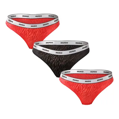 3PACK tarka HUGO női tanga (50527213 962)