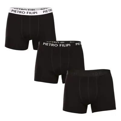 3PACK fekete Pietro Filipi férfi boxeralsó (3BCL004)