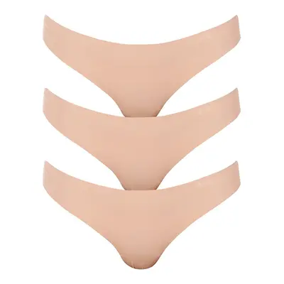 3PACK Bézs Under Armour női tanga (1325615 249)