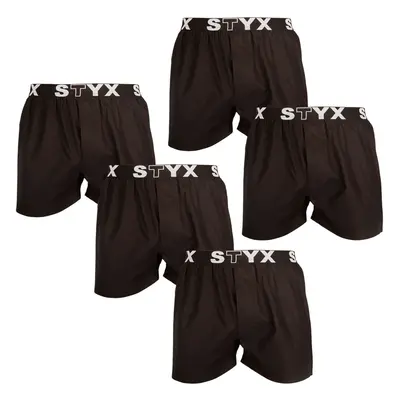 5PACK Férfi klasszikus boxeralsó Styx sport gumi (5B960)