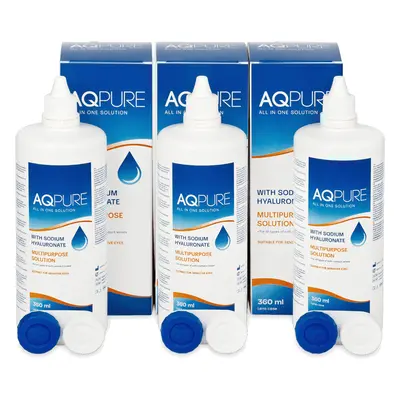 AQ Pure kontaktlencse folyadék 3 x 360 ml