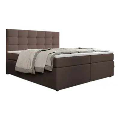 SALMA kárpitozott boxspring ágy + topper, 180x200, inari 24