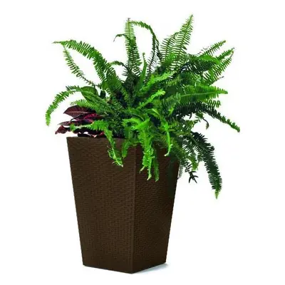 Rattan planter S - barna