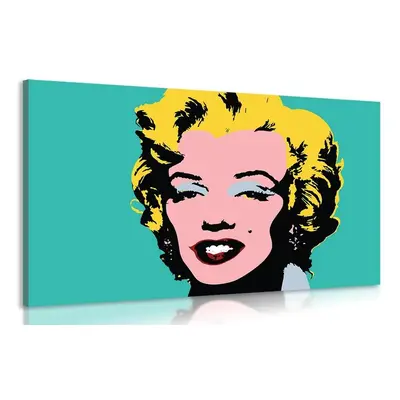 Az ikonikus Marilyn Monroe képe pop art designban